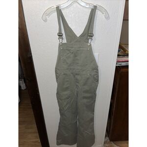 vtg old navy overalls Youth size 14 green